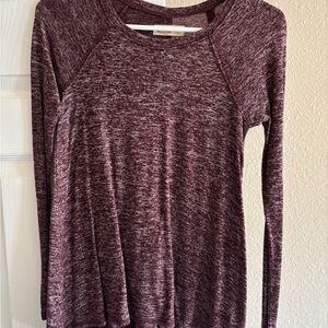 Hollister Maroon Long Sleeve Tee